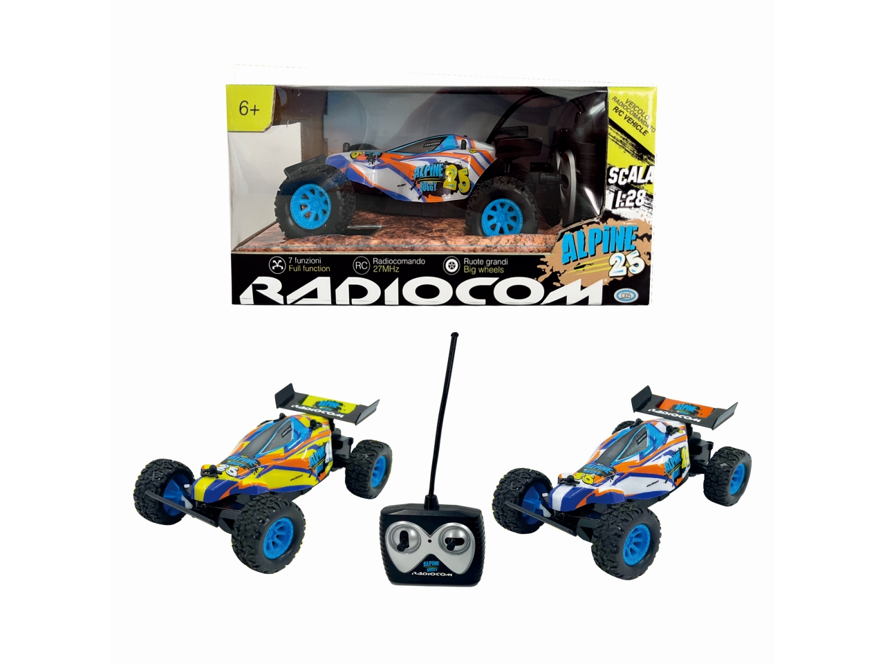 RADIOCOM ALPINE BUGGY AUTO RC 1:28 40737