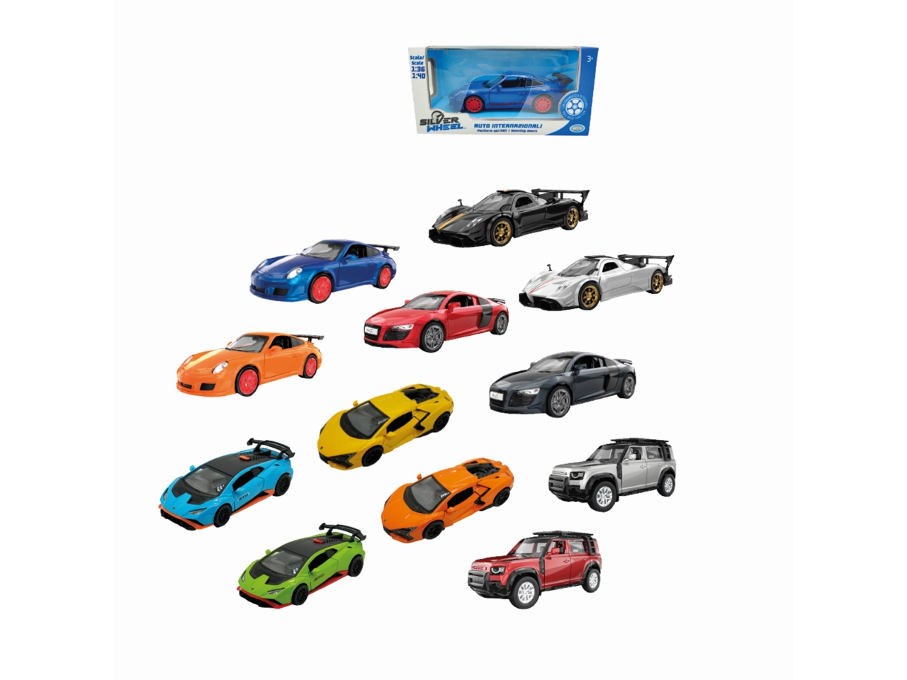 SILVER WHEEL AUTO A LICENZA RETROCAR. 41161