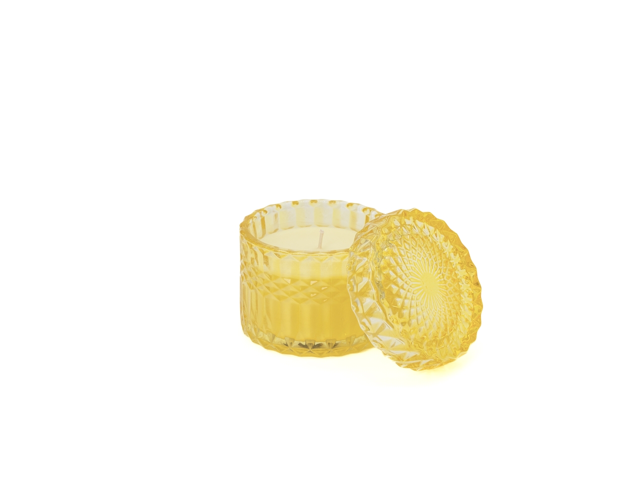 CANDELA COFANETTO VETRO9X9GIALLO 14280008 CANDELA COFANETTO VETRO9X9GIALLO 14280008