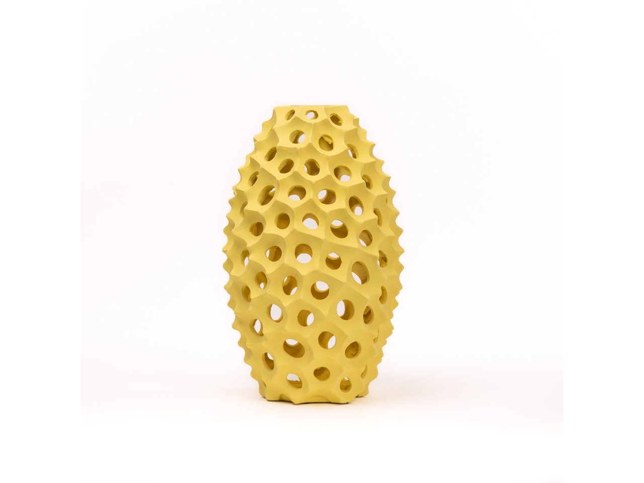 VASO TRAFORATO 23X37CM GIALLO 14290018