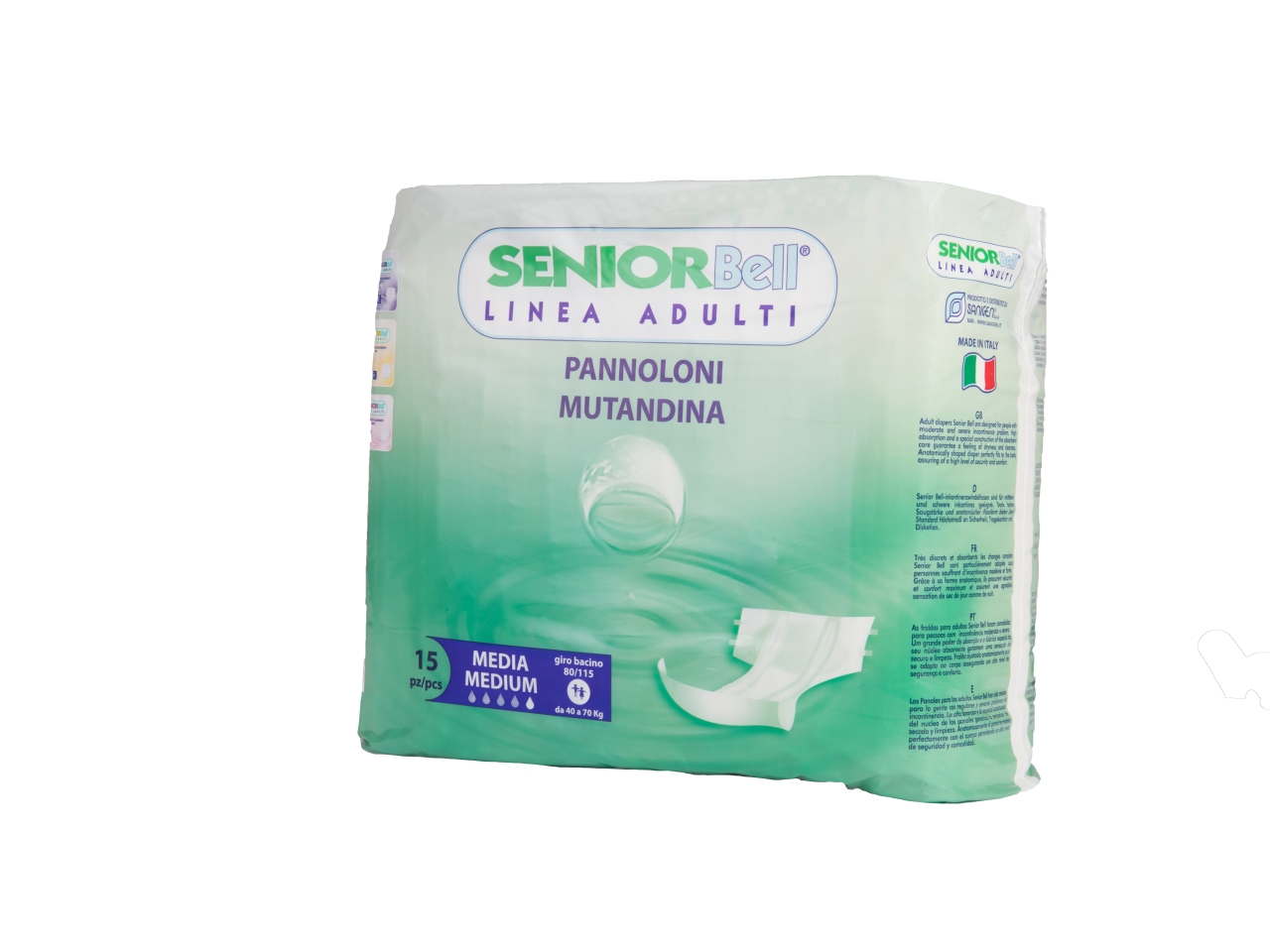 SENIORBELL PANNOLINI ADULTI M 15PZ SBMD SENIORBELL PANNOLINI ADULTI M 15PZ SBMD