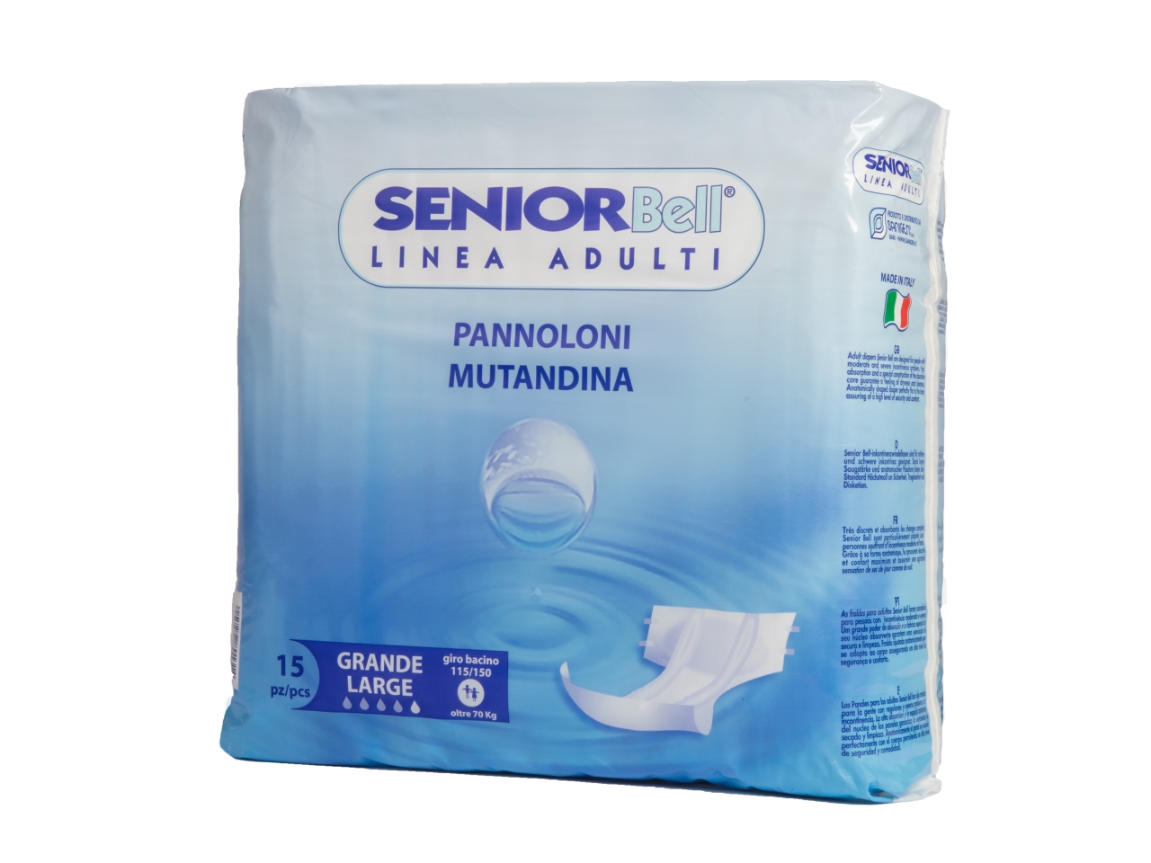 SENIORBELL PANNOLINI ADULTI GR.15PZ SBMX SENIORBELL PANNOLINI ADULTI GR.15PZ SBMX