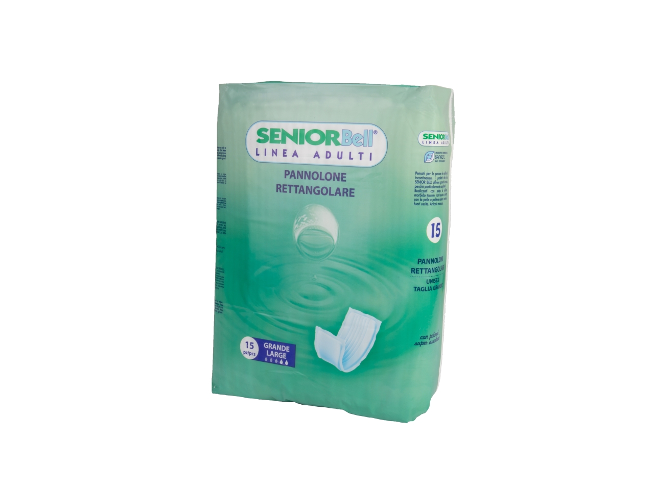 SENIORBELL RETTANG. PANNOLINI ADUL.15PZ SBRET