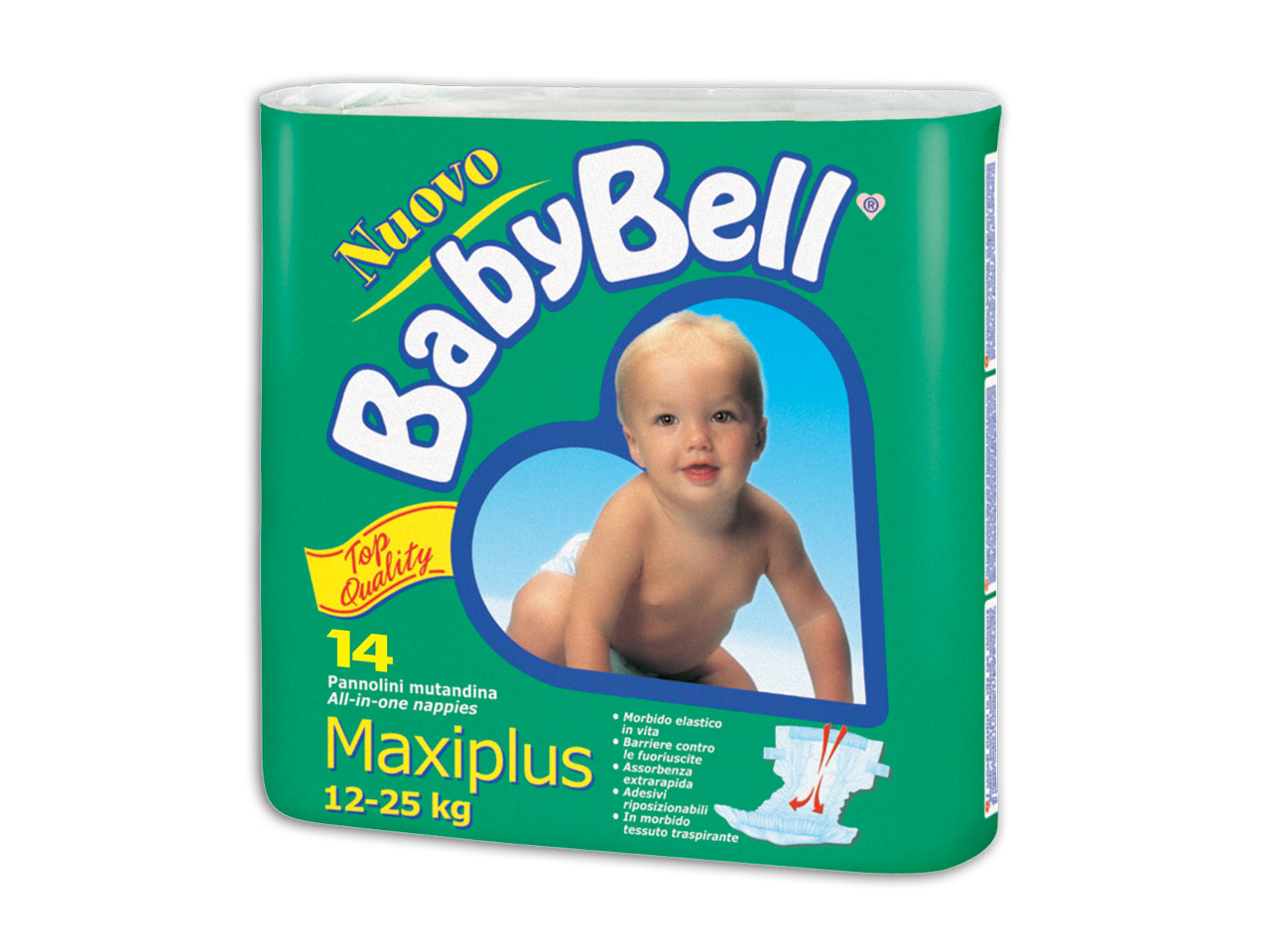BABYBELL MAXI PLUS PANNOLINI 12/25KG14PAN304