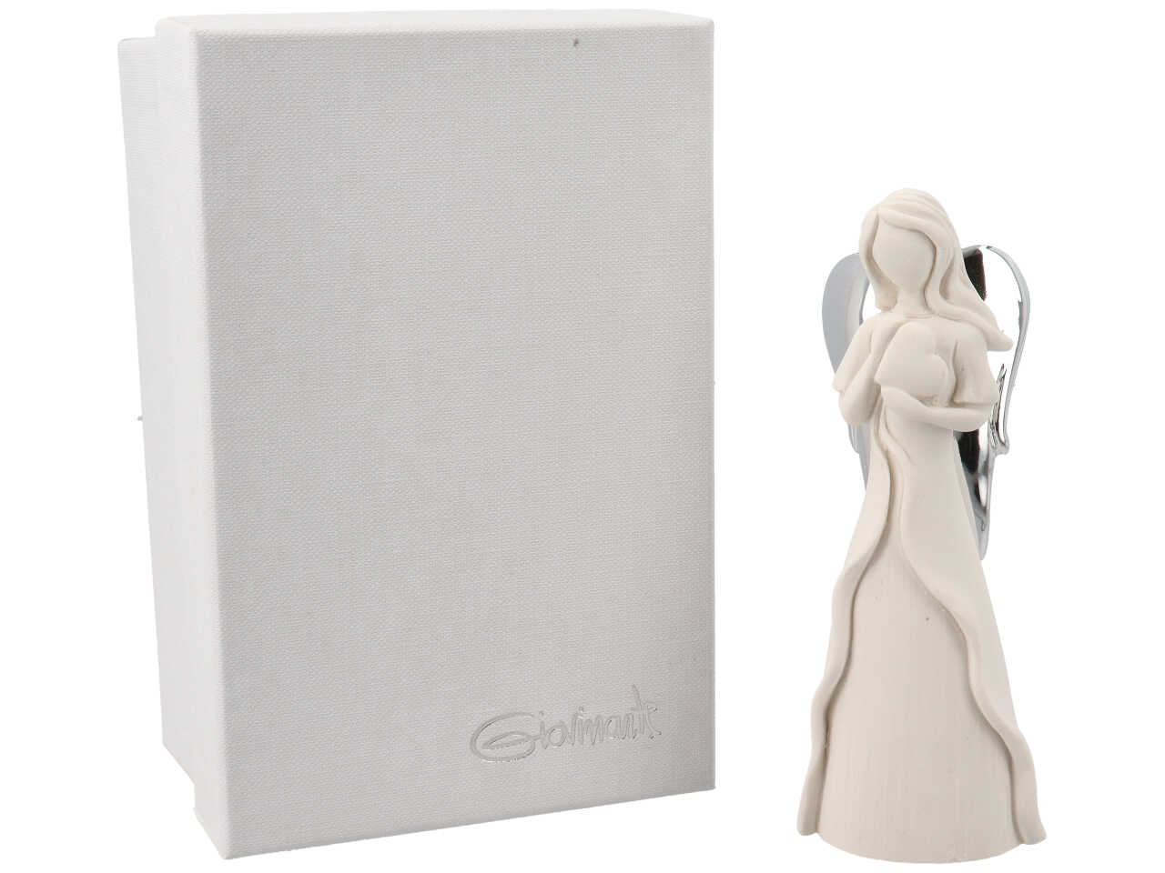 ANGELO C/CUORE 12,5CM ALI ARG. 6216/785