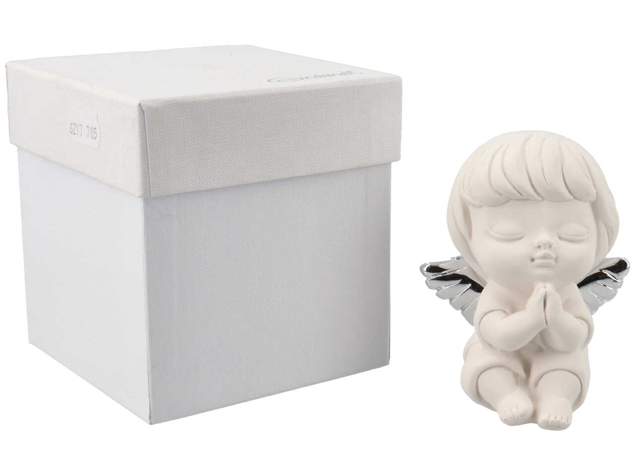 BAMBINO H.10CM CON ALI ARGENTO 6217/785