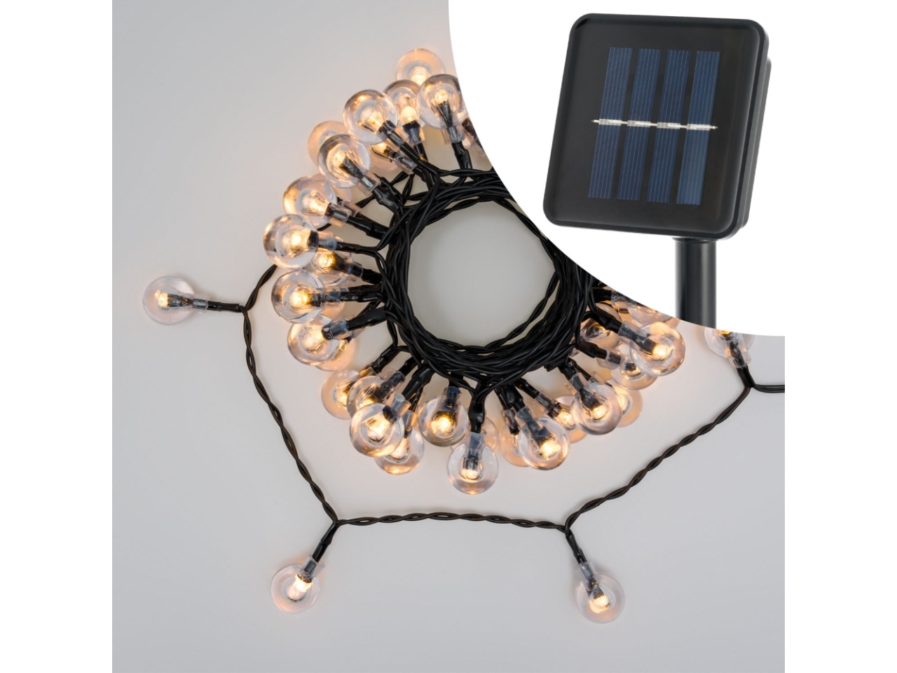 CATENA LUCI SOLARE 50LED A20 2+5MT 95854
