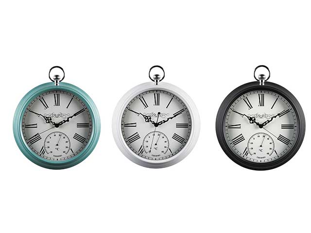 OROLOGIO PARETE+TERMOMETRO D.31,5 66017
