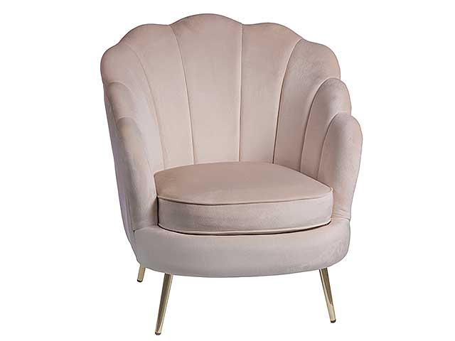 POLTRONA VELL.MASCA CREMA 75x71xH84cm 67944