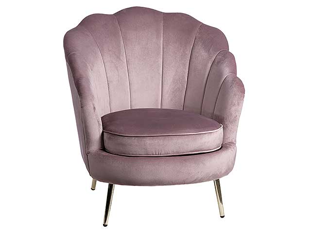 POLTRONA VELL.MASCA ROSA 75x71xH84cm 67945