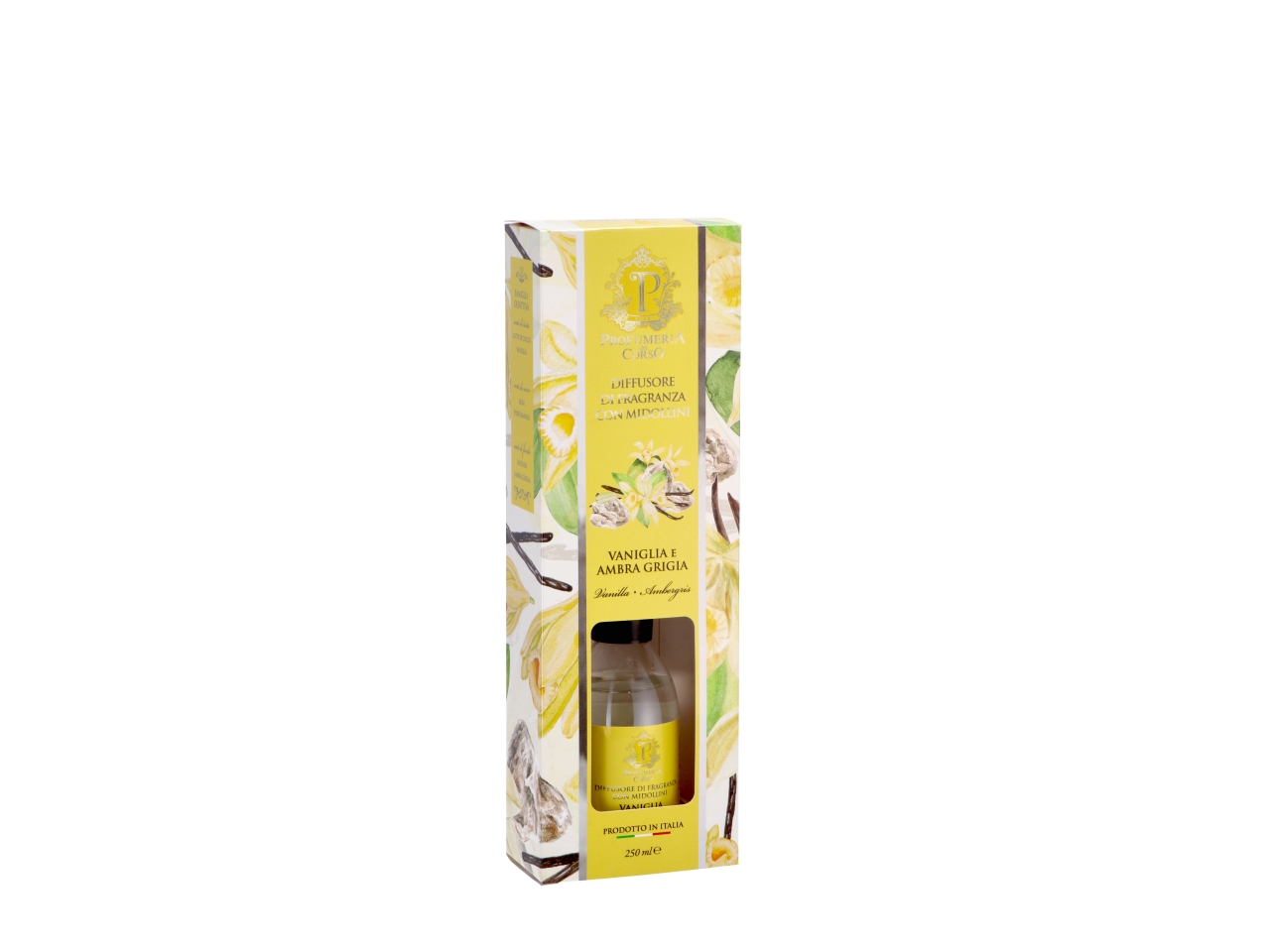 DIFFUSORE C/BACC.250ML VANIGLIA/AMBRA 104571 DIFFUSORE C/BACC.250ML VANIGLIA/AMBRA 104571