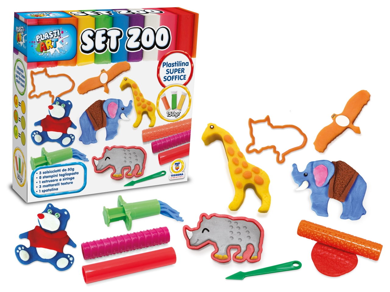 PLASTIART SET ZOO SAL.3X50G 74328 PLASTIART SET ZOO SAL.3X50G 74328