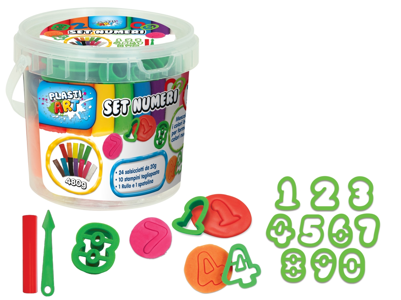 PLASTIART SECC.NUMERI SAL.24X20G. 74334 PLASTIART SECC.NUMERI SAL.24X20G. 74334