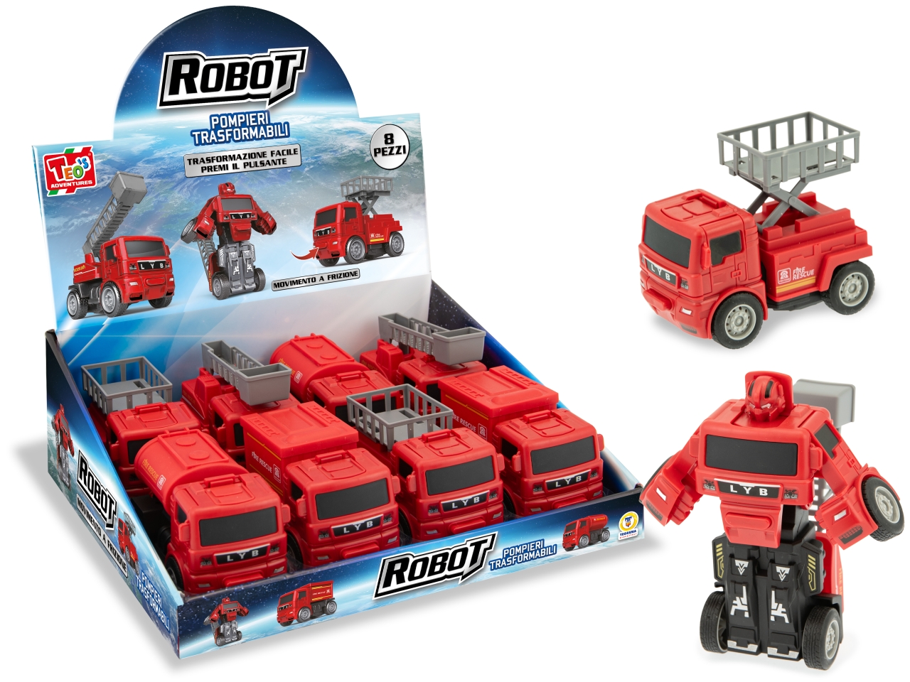 TEO’S CAMION POMPIERI ROBOT FRIZ. 68684 TEO’S CAMION POMPIERI ROBOT FRIZ. 68684