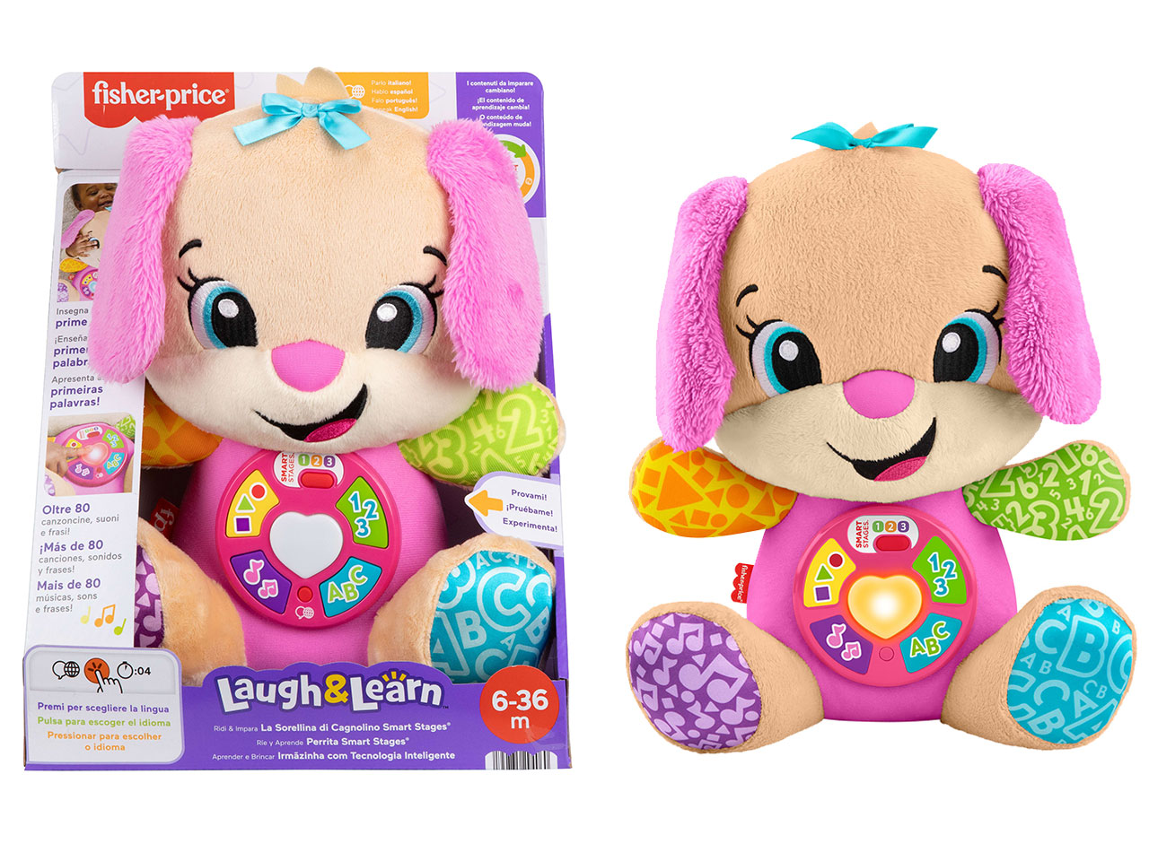 FISHER PRICE SORELLINA CAGNOLINO JFD35-0