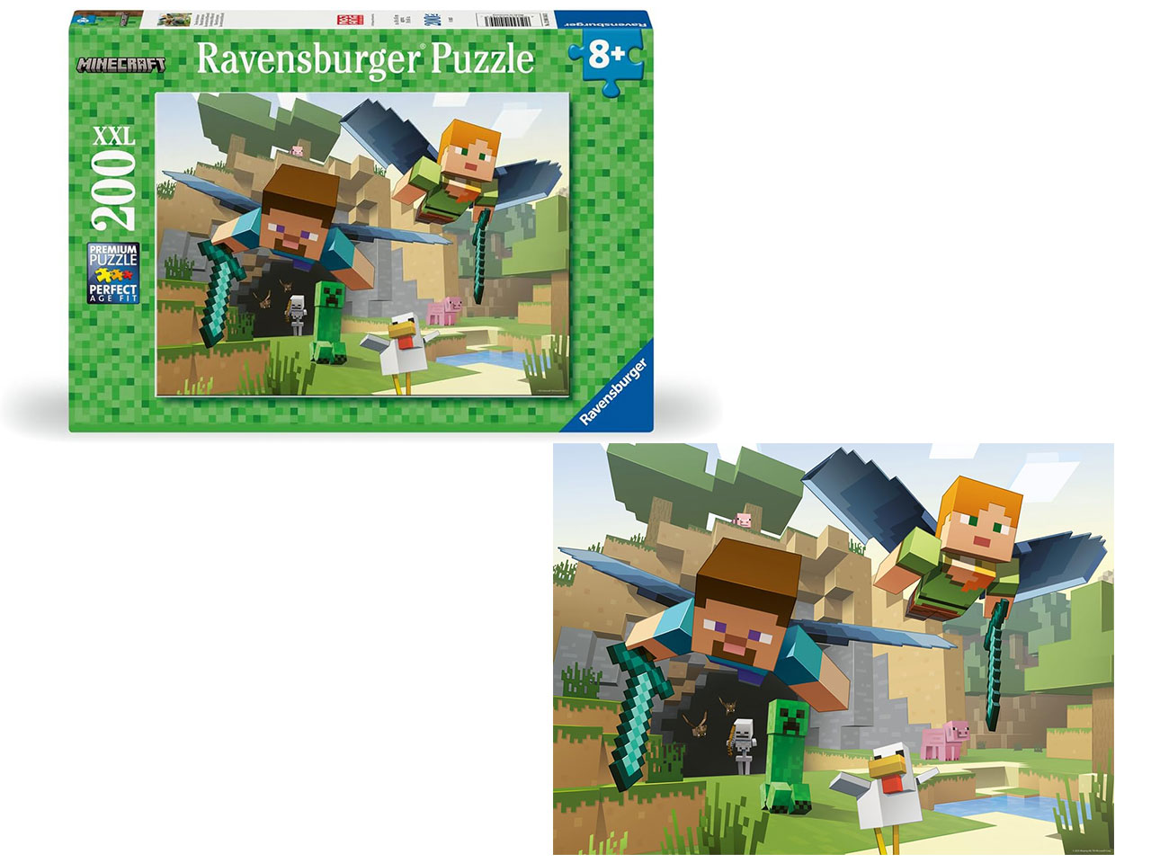 PUZZLE 200PZ XXL MINECRAFT 12004144 3
