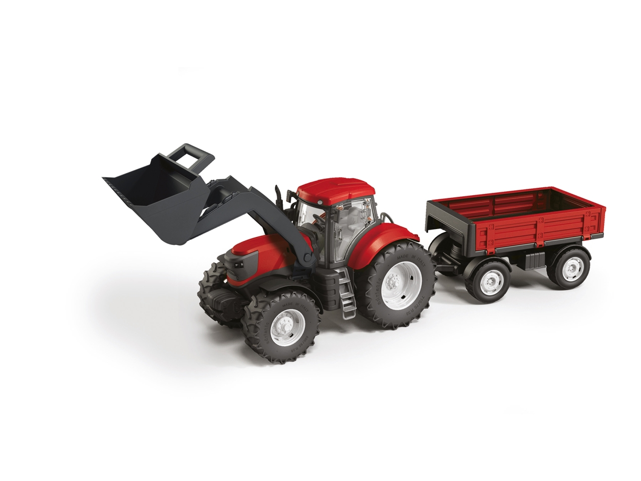 TRATTORE ROSSO 70CM C/BENNA RIMOR. 1325