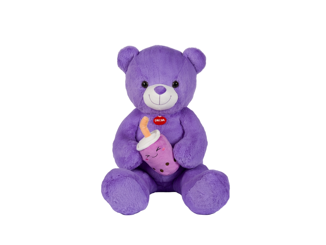 PELUCHE ORSO VIOLA 80CM C/B.TEA 25146