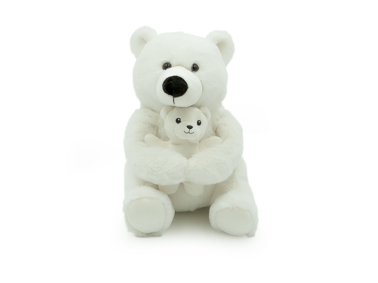 PELUCHE ORSO POLARE C/BABY 26CM 25580
