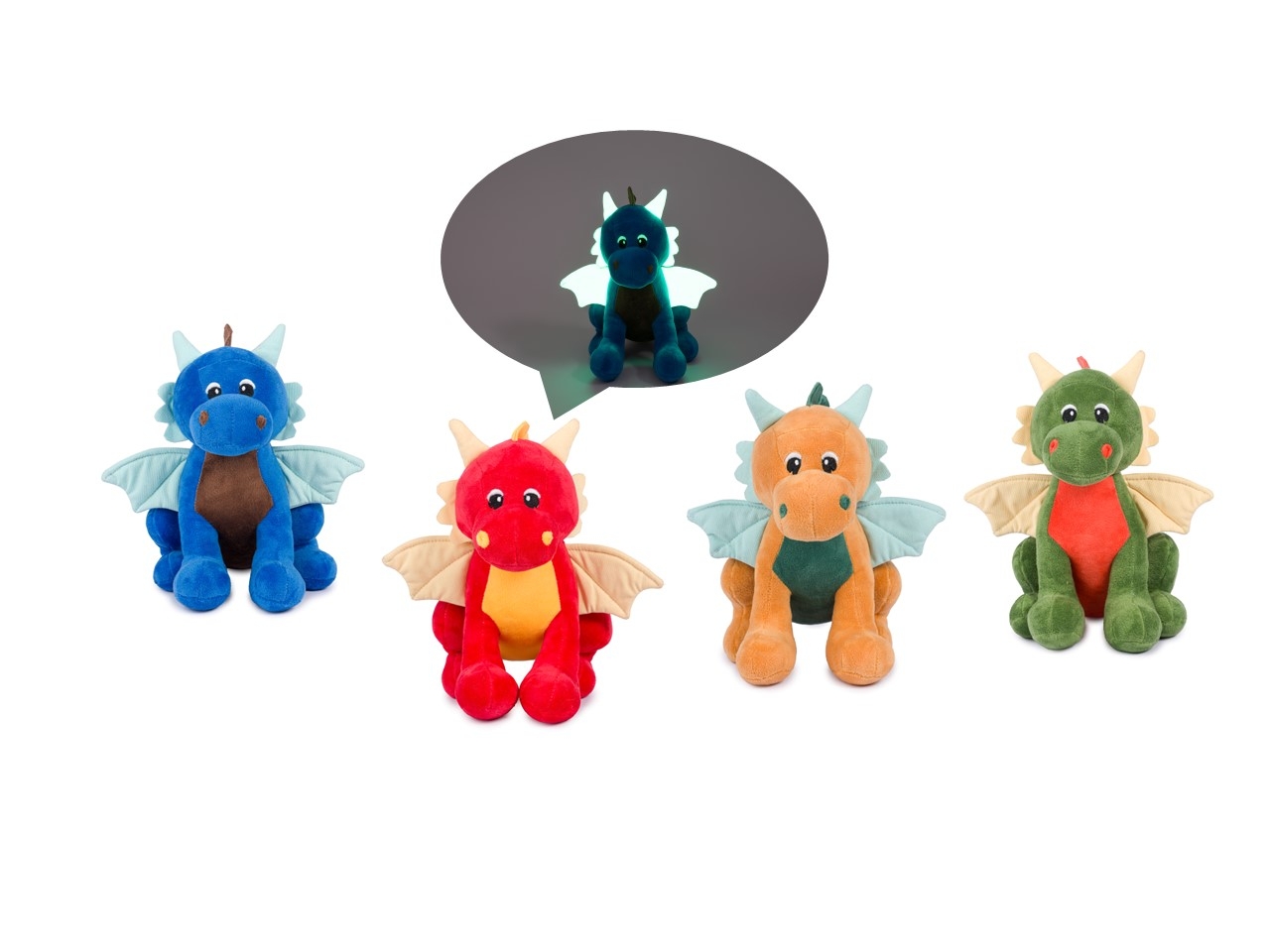 PELUCHE DRAGHI C/ALI GLOW 23CM 25746