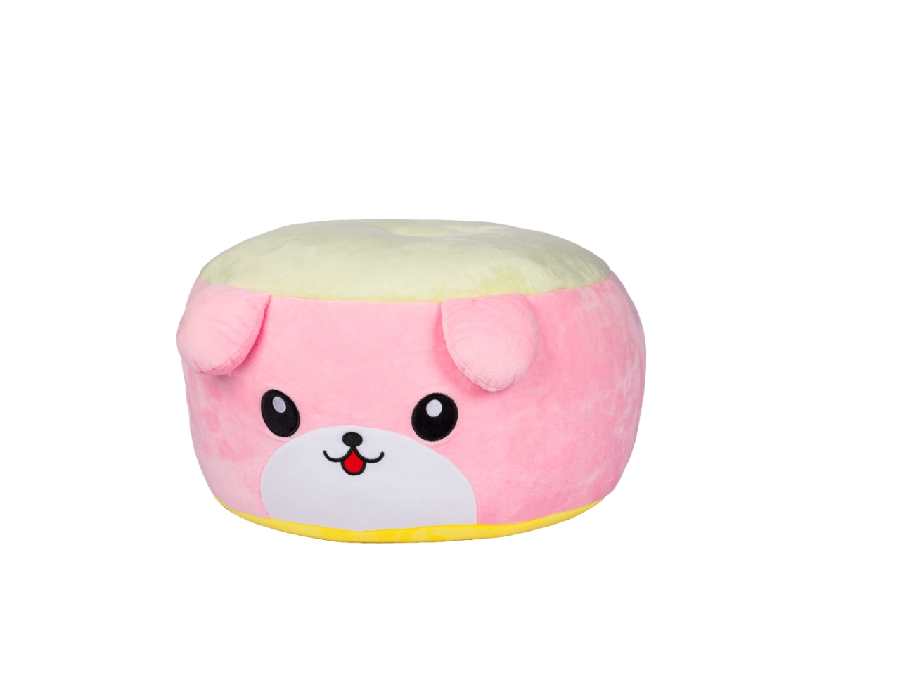 PUFF PELUCHE CANE ROSA 40X25CM 25774