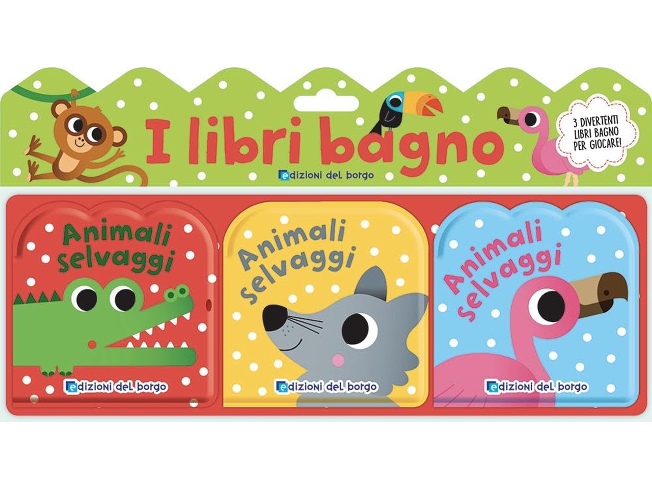 LIBRI BAGNO GLI ANIMALI SELVAGGI 54189A