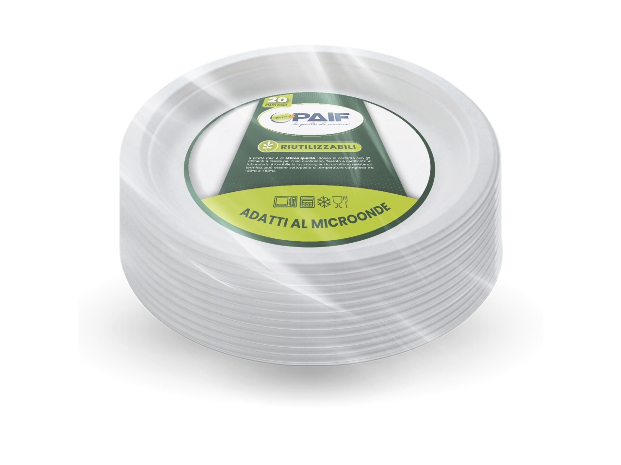 PAIF PIATTI PIANI 20PZ $
