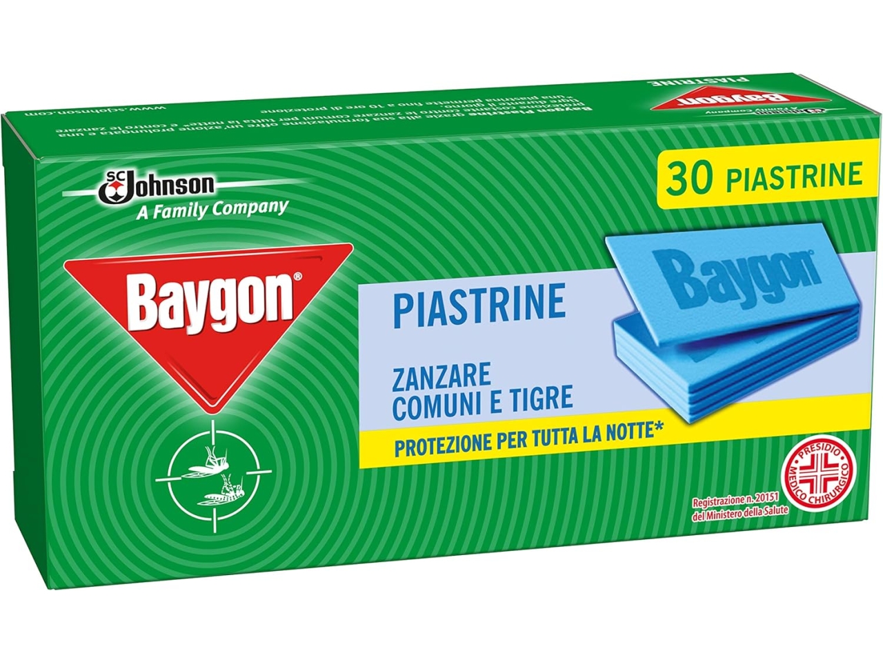 BAYGON PIASTRINE ANTIZANZARE 30PZ RT06780$