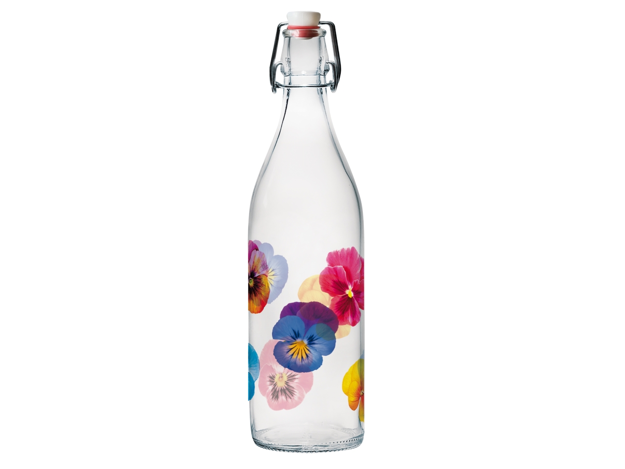 BOTTIGLIA VETRO 1L LORY FLOWER M104410