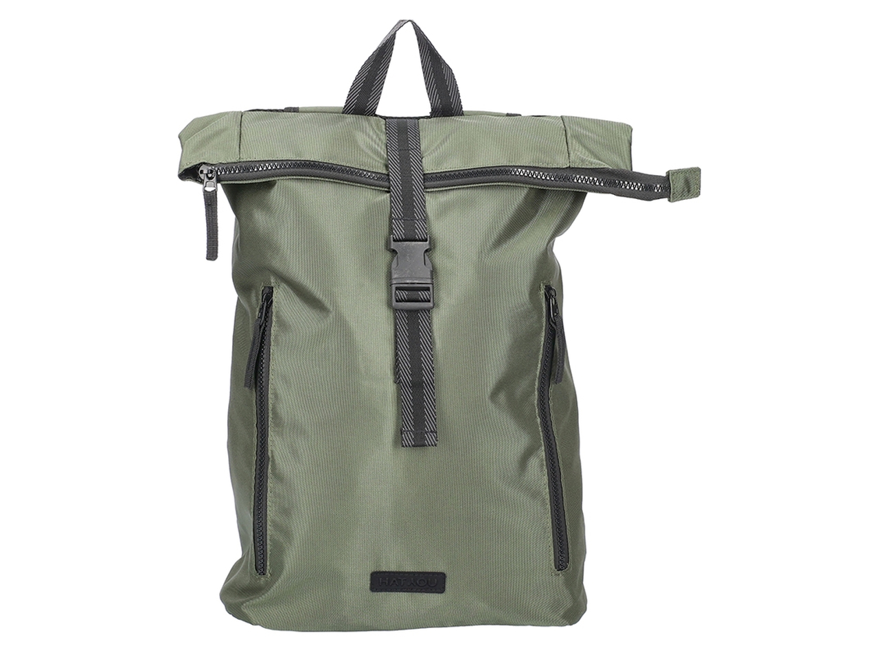 ZAINO ROLL TOP 28X50X13CM VERDE O. BR0497