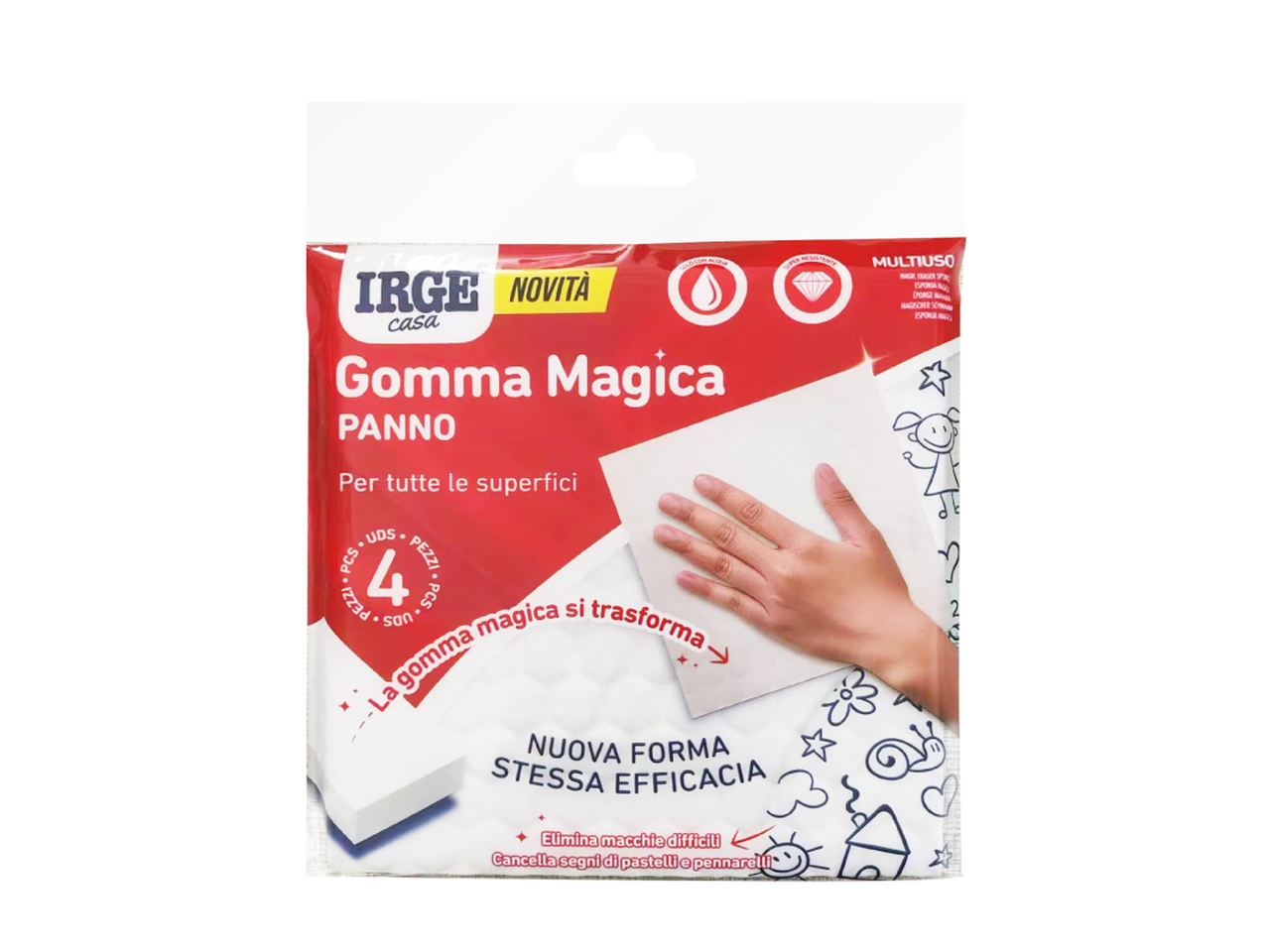 PANNO MAGICO 4PZ 18X18CM SPU6844A