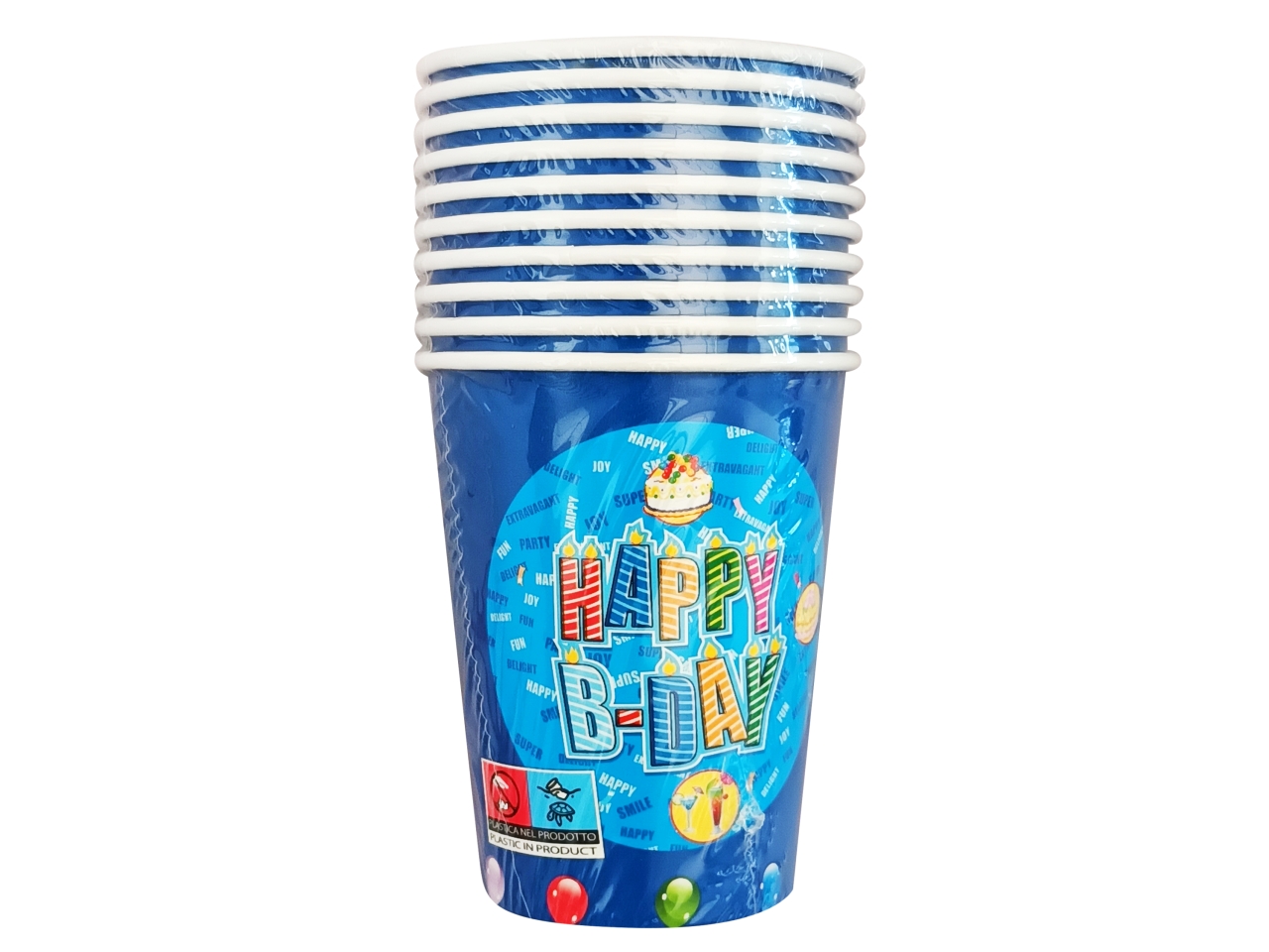 BICCHIERI 10PZ B.COMPLEANNO BIMBO BIC7028A