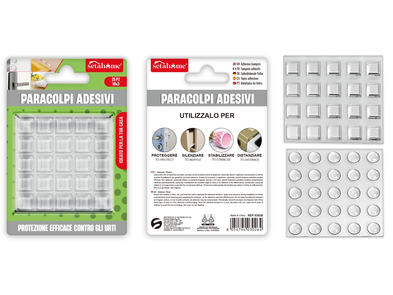 PARACOLPI ADES.QUAD.25PZ 10X10X3 03026