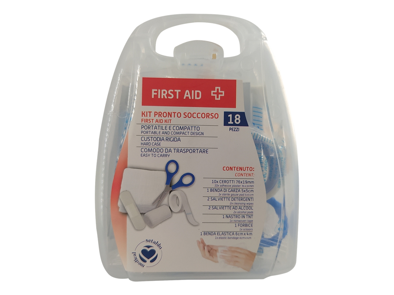 KIT PRIMO SOCCORSO 18PZ 02282