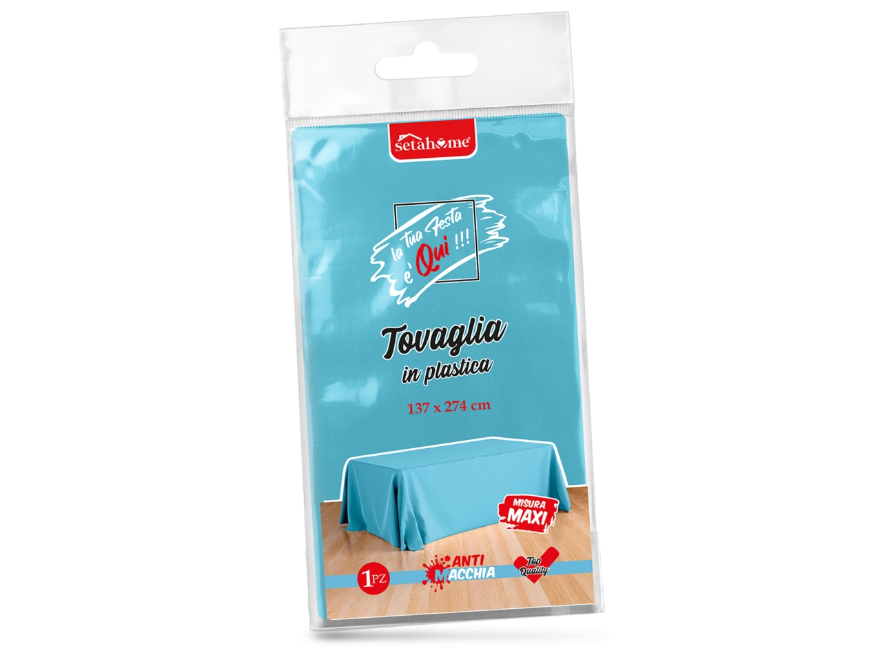 TOVAGLIA PLASTICA AZZUR.137X274CM 03494