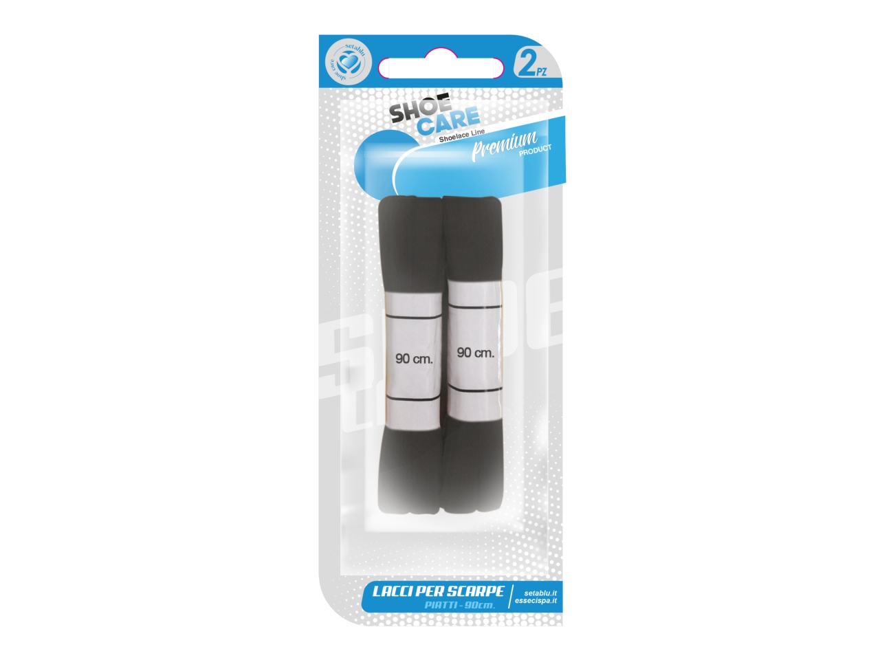 LACCI SCARPE PIATTI 2PZ 90CM NERO 02811 LACCI SCARPE PIATTI 2PZ 90CM NERO 02811