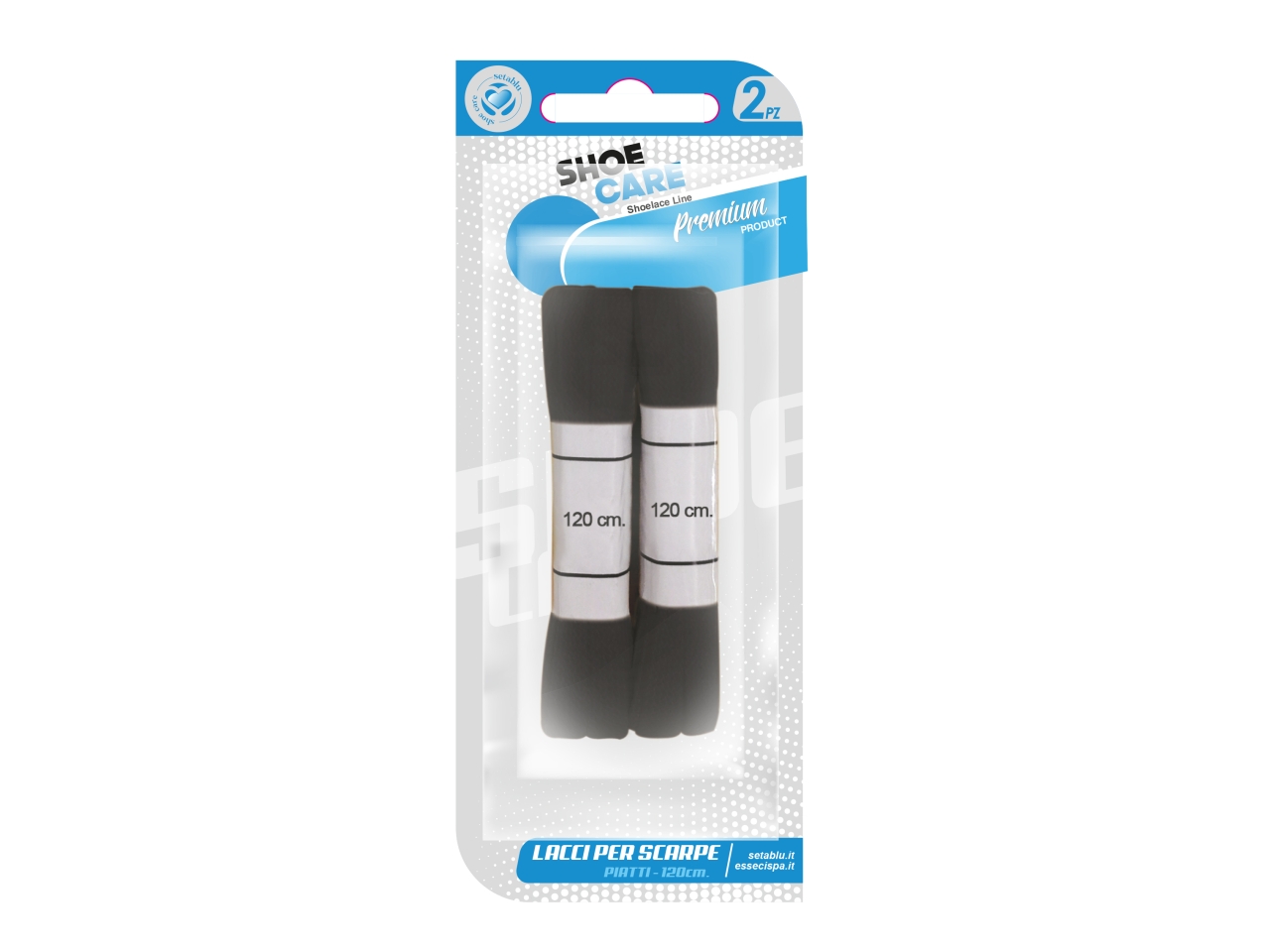 LACCI SCARPE PIATTI 120CM NERO 02812 LACCI SCARPE PIATTI 120CM NERO 02812