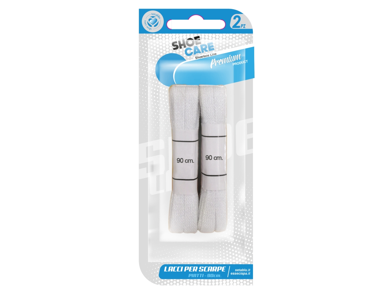 LACCI SCARPE PIATTI 90CM BIANCO 02815 LACCI SCARPE PIATTI 90CM BIANCO 02815