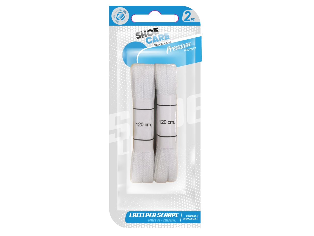 LACCI SCARPE PIATTI 120CM BIANCO 02816 LACCI SCARPE PIATTI 120CM BIANCO 02816