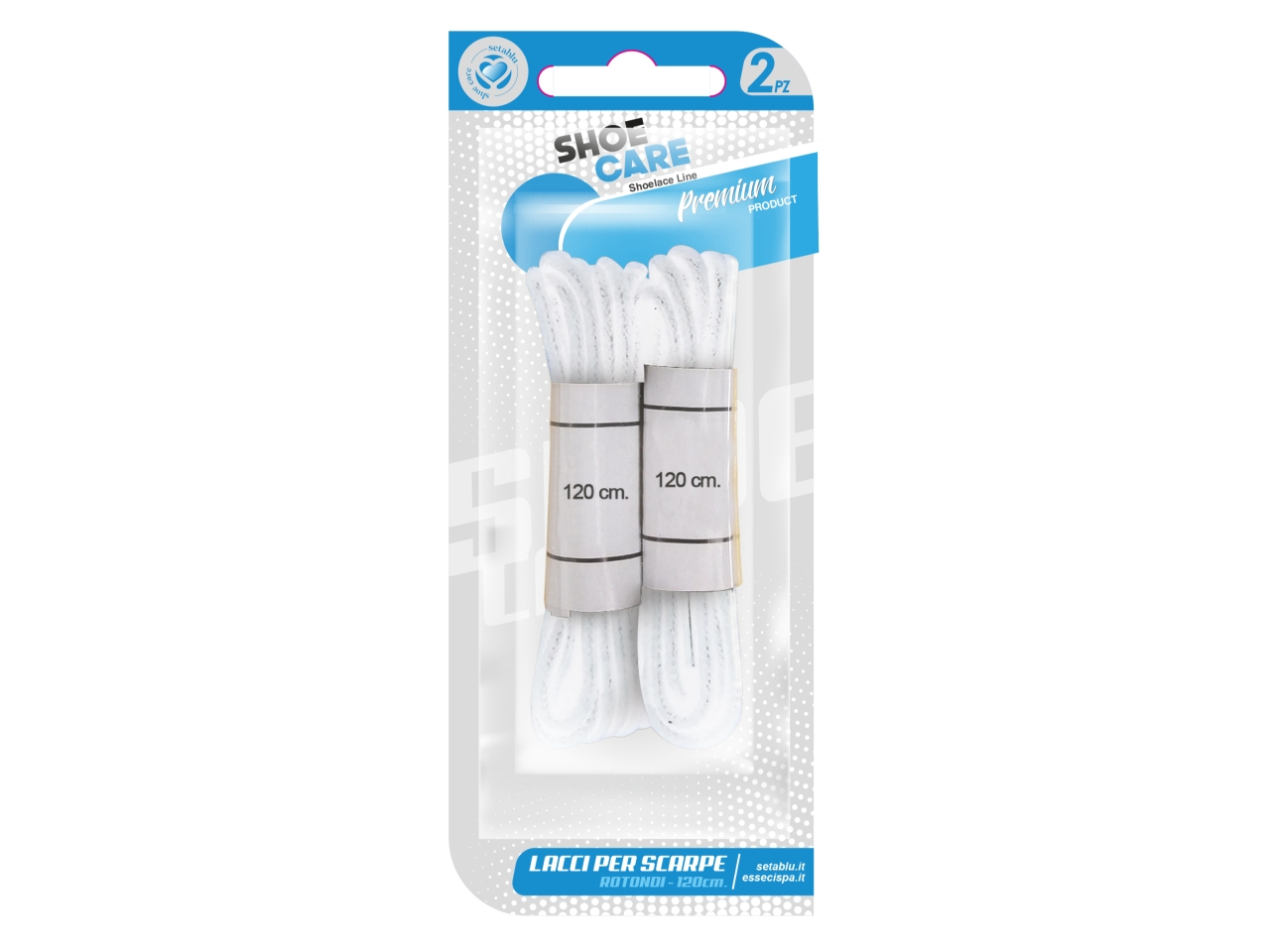 LACCI SCARPE TONDI 120CM BIANCO 02814