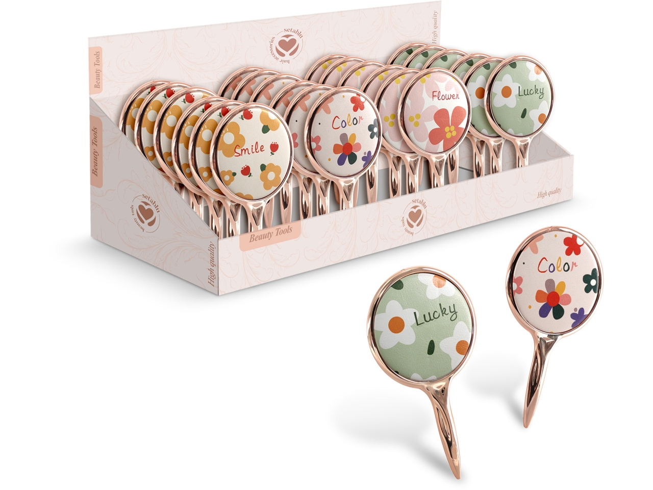 SPECCHIETTO FLOREALE A MANO 03400