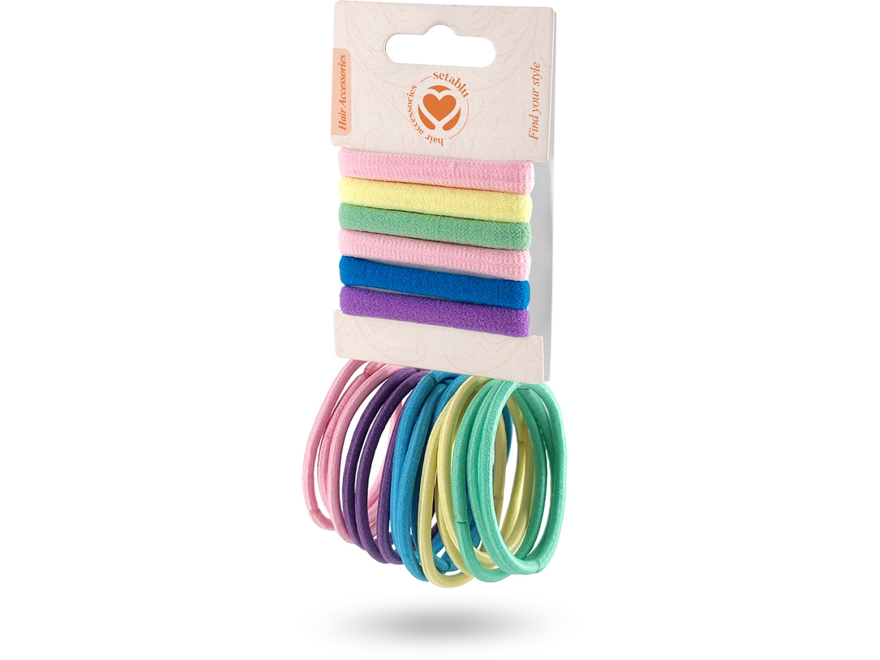 SET ELASTICI 6PZ+15PZ COLORI ASS. 03335