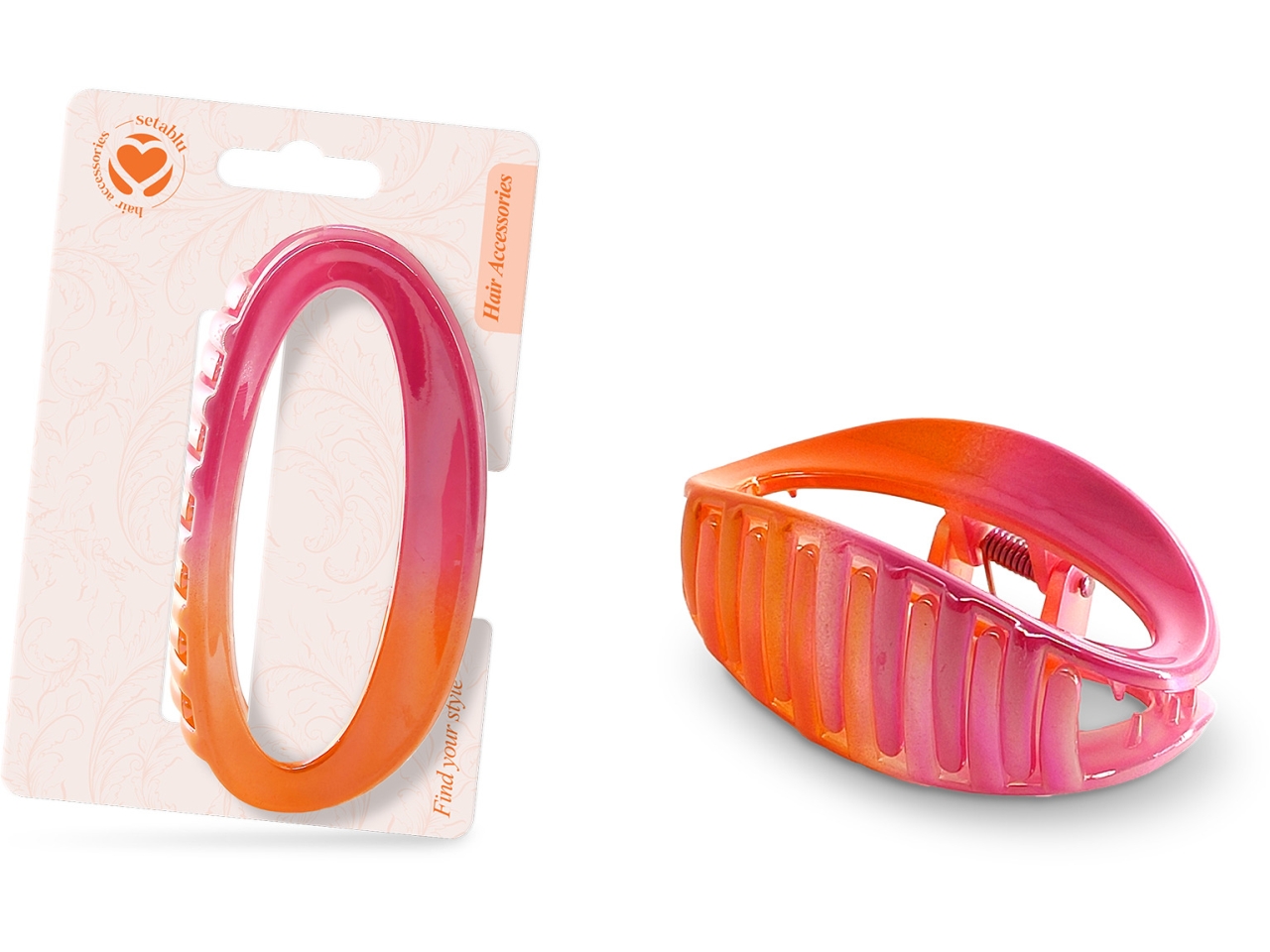 PINZA CAPELLI OVALE 8X4CM 03337 PINZA CAPELLI OVALE 8X4CM 03337