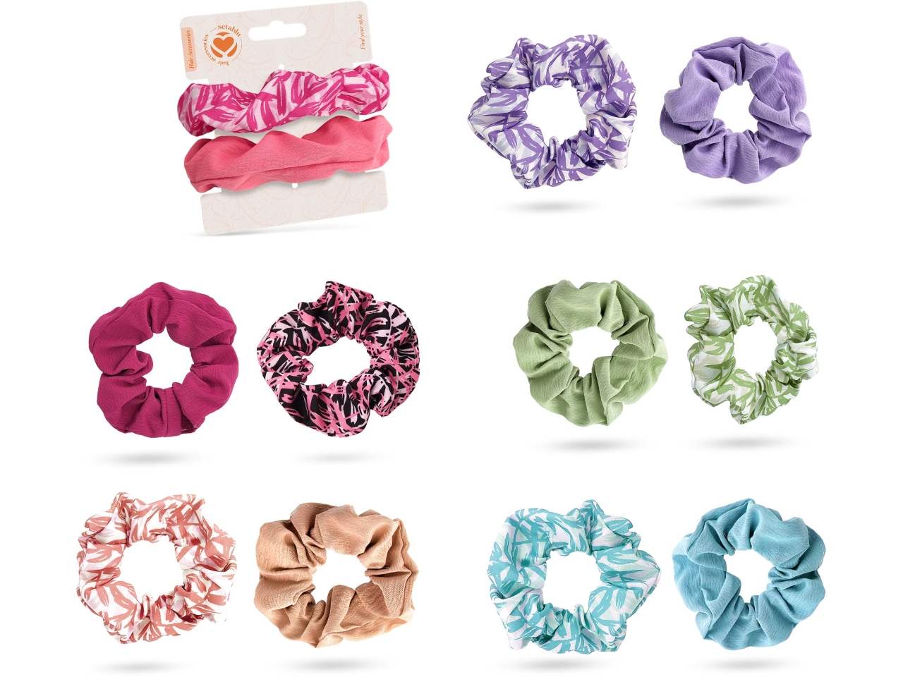 SCRUNCHIES VARIE FANTASIE 2PZ 03343 SCRUNCHIES VARIE FANTASIE 2PZ 03343