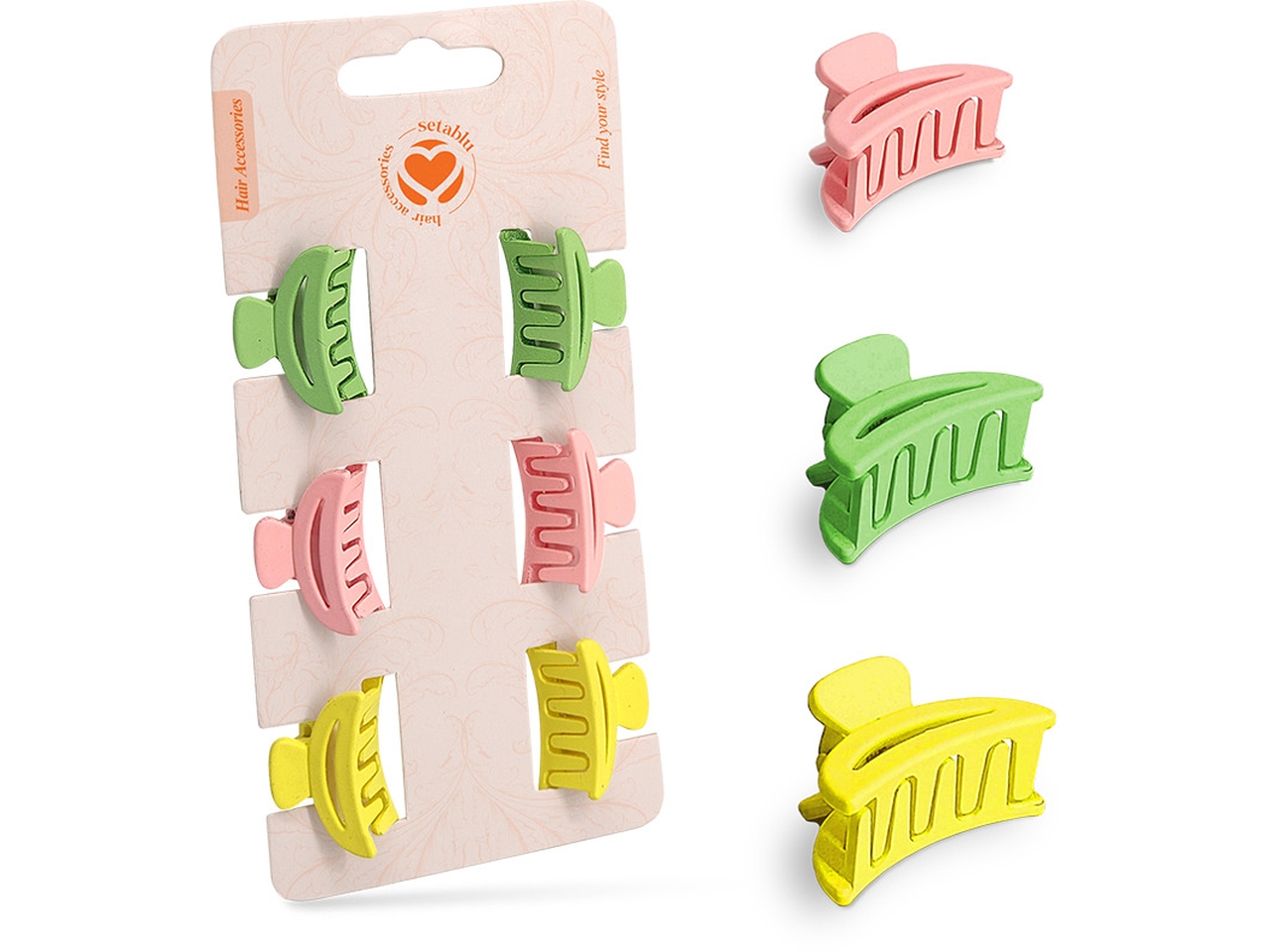 PINZETTE 2,7CM 6PZ VARI COLORI 03348 PINZETTE 2,7CM 6PZ VARI COLORI 03348