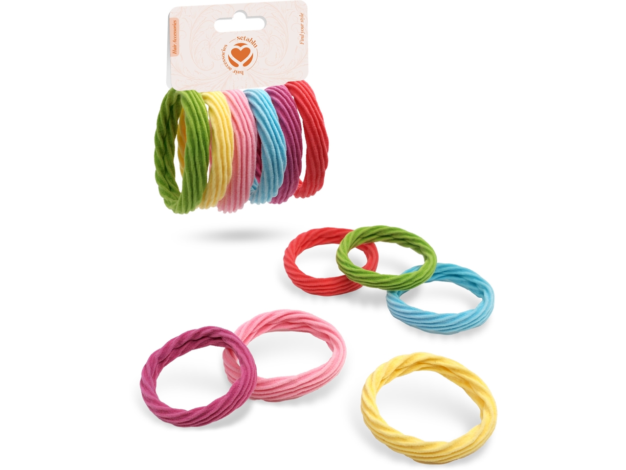 ELASTICI 6PZ VARI COLORI 03405 ELASTICI 6PZ VARI COLORI 03405