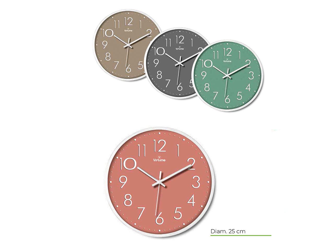 OROLOGIO DA PARETE 25CM ASS 1892/00