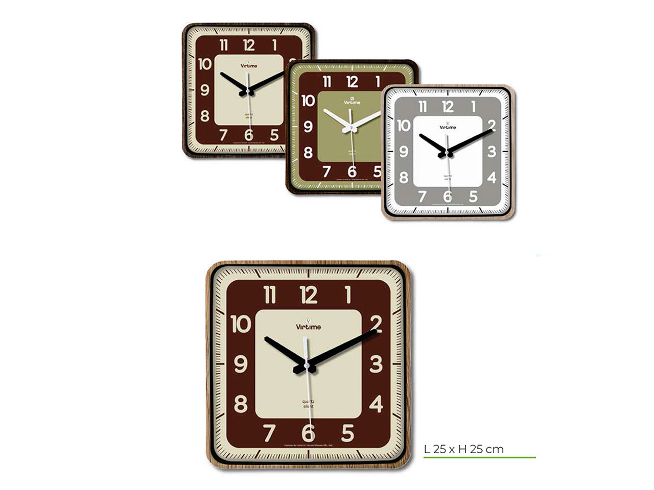 OROLOGIO DA PARETE 25X25CM 1895/20 OROLOGIO DA PARETE 25X25CM 1895/20