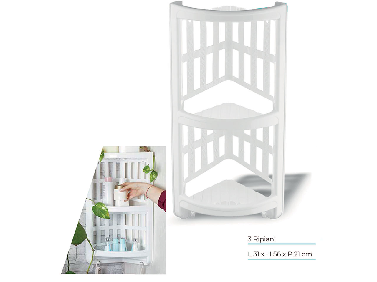 ORGANIZER ANG. 3 RIPI. BIANCO S22225/01 ORGANIZER ANG. 3 RIPI. BIANCO S22225/01