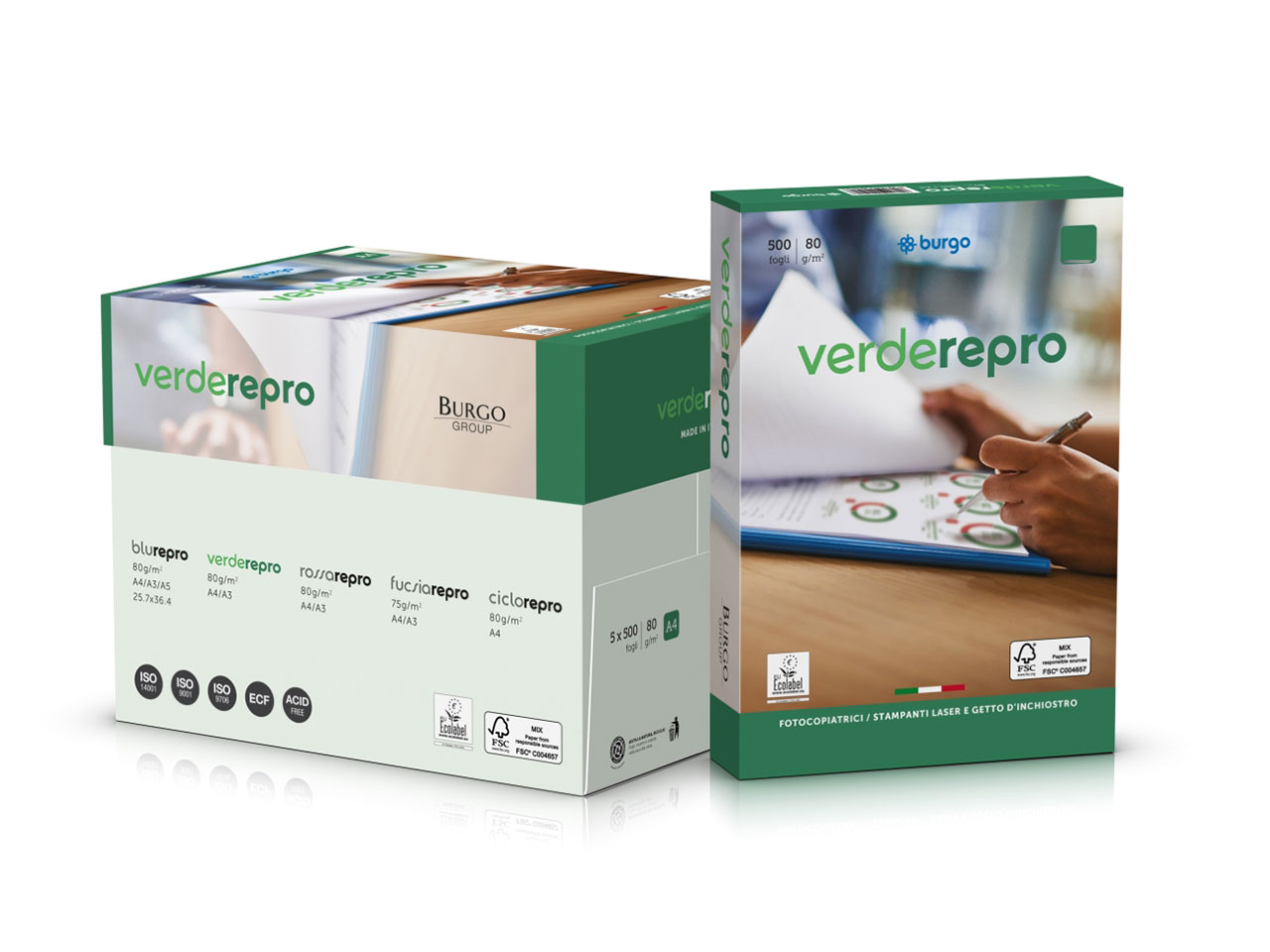 RISMA REPRO VERDE A3 29,7X42CM 80G